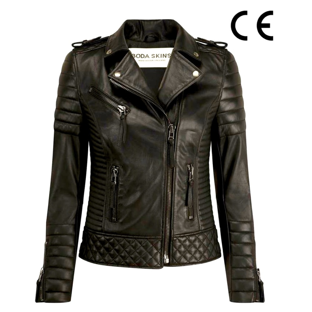 BODA skins Women’s Signature Leather Biker Jacket